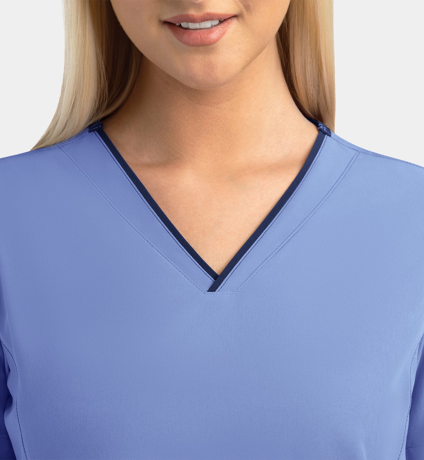 Women Maevn Matrix Impulse Contrast V-Neck Top 4510