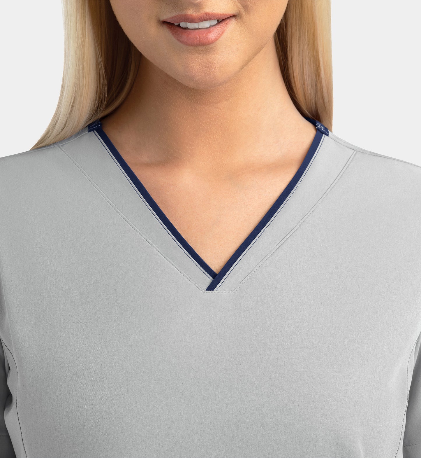 Women Maevn Matrix Impulse Contrast V-Neck Top 4510