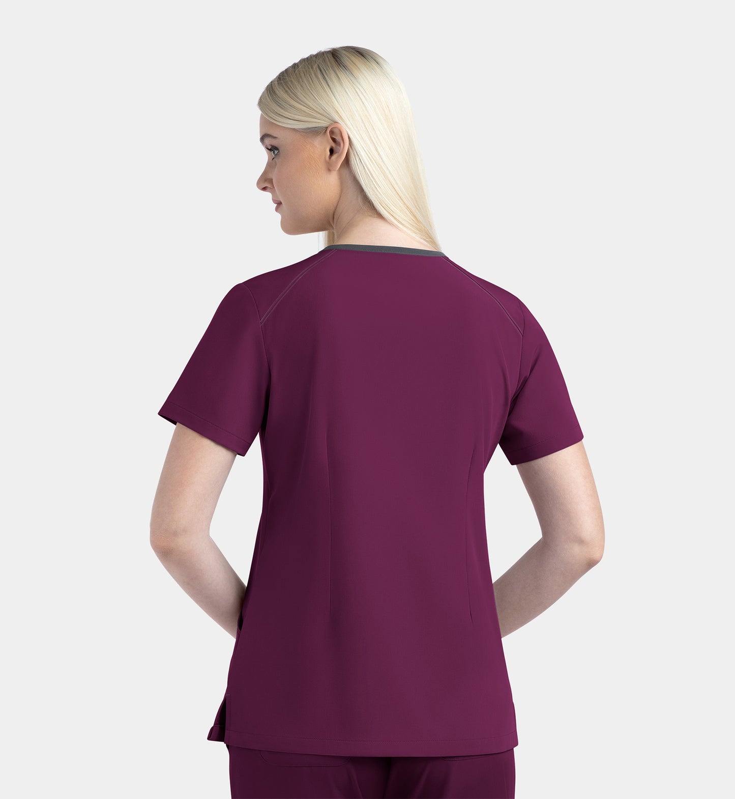 Women Maevn Matrix Impulse Contrast V-Neck Top 4510