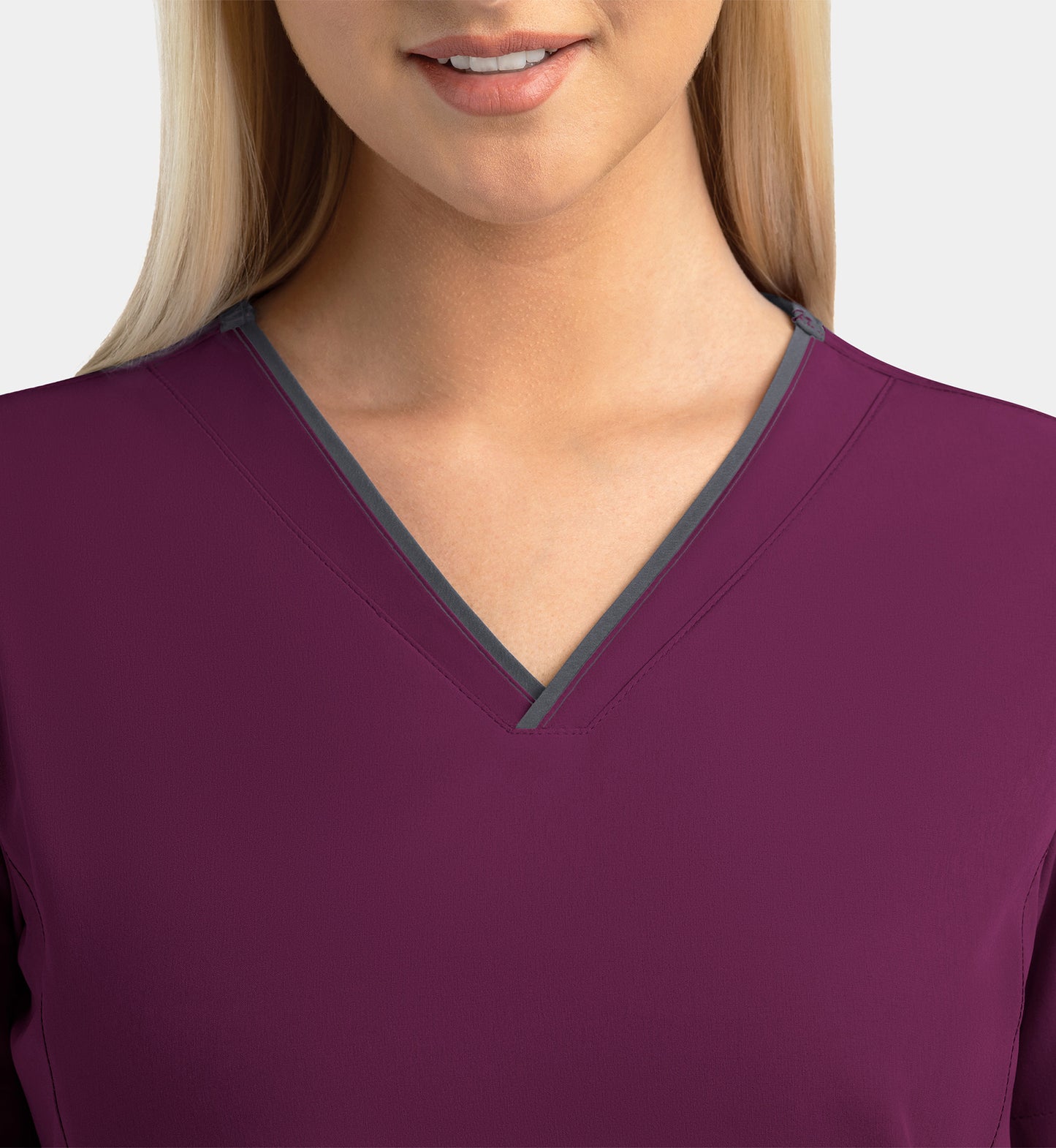 Women Maevn Matrix Impulse Contrast V-Neck Top 4510