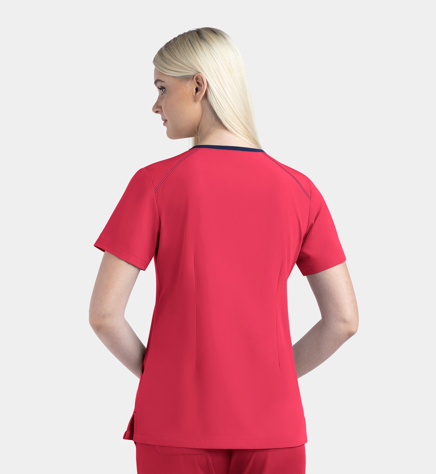 Women Maevn Matrix Impulse Contrast V-Neck Top 4510