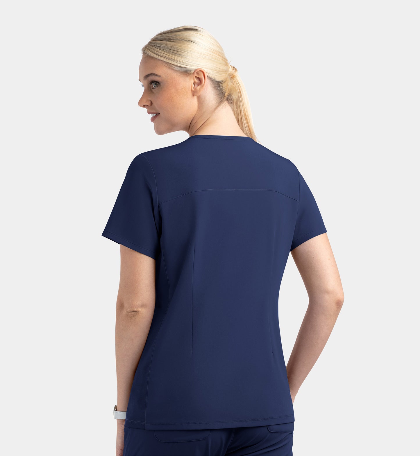 Women Maevn Matrix Impulse Mock Wrap Top with Contrast Knit Panels 4520