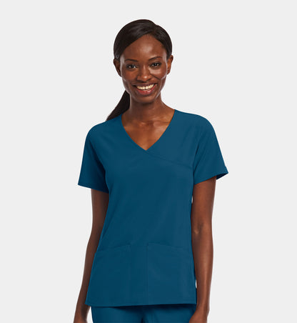 Women Maevn Matrix Impulse Mock Wrap Top 4521