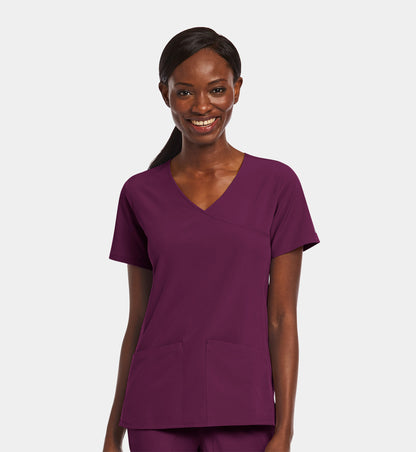 Women Maevn Matrix Impulse Mock Wrap Top 4521