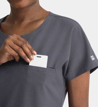 Women Maevn Matric Impulse Notched Neck Dolman Top 4540