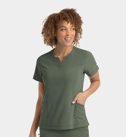 Women’s IRG –EPIC Notched Crew Neck Top 4802