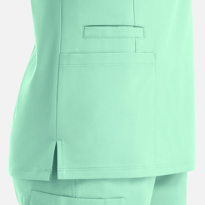 MAEVN WOMEN’S DOUBLE V-NECK TOP 5001  (FALL COLORS)