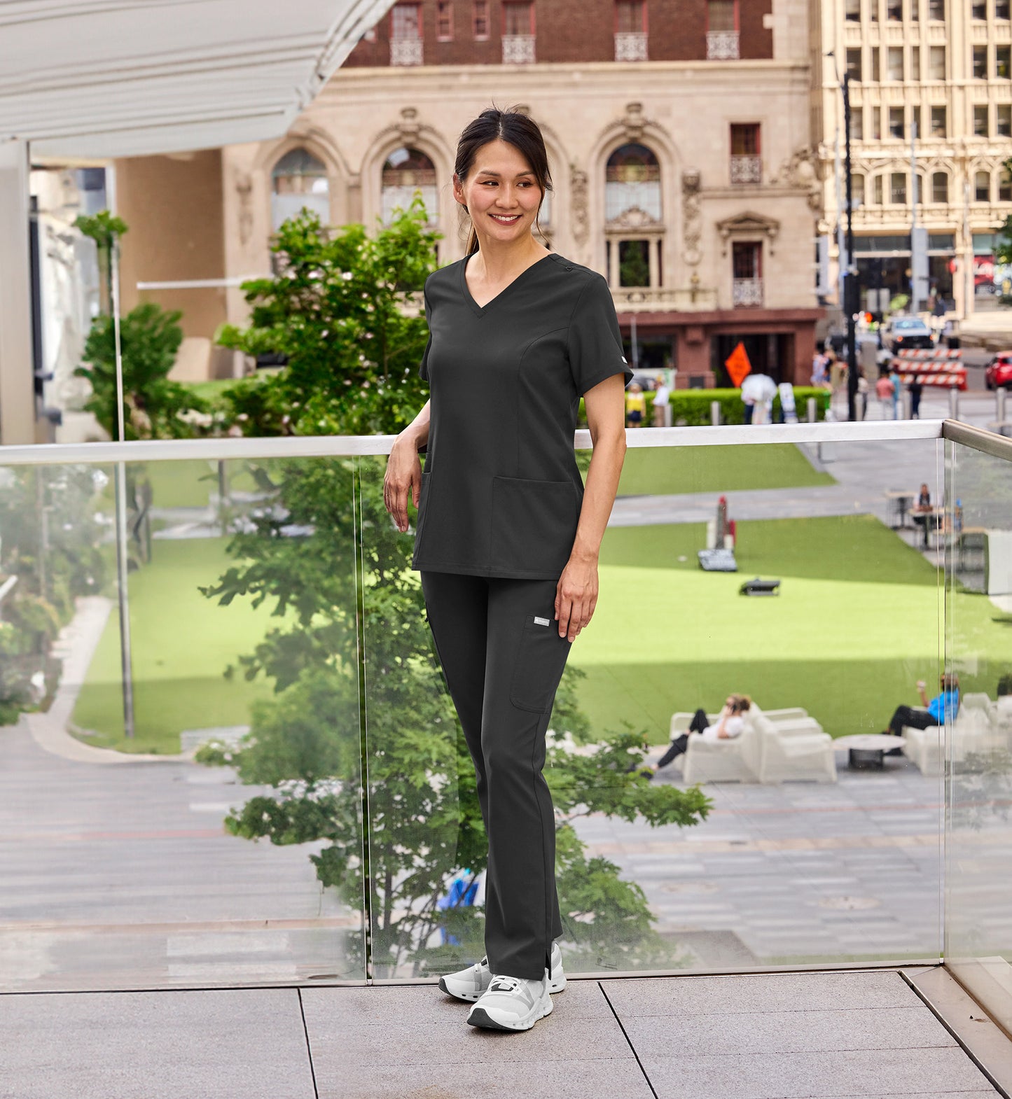 Womens Double V-Neck Top