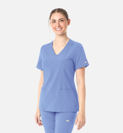 Womens Double V-Neck Top