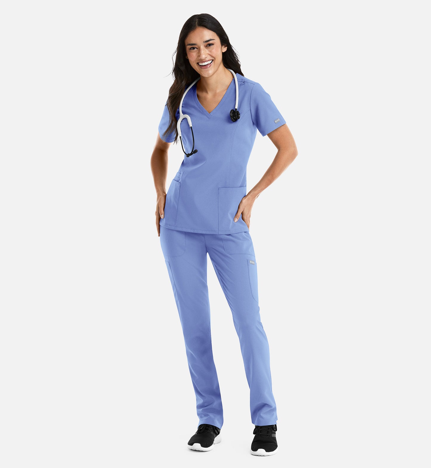 Womens Double V-Neck Top