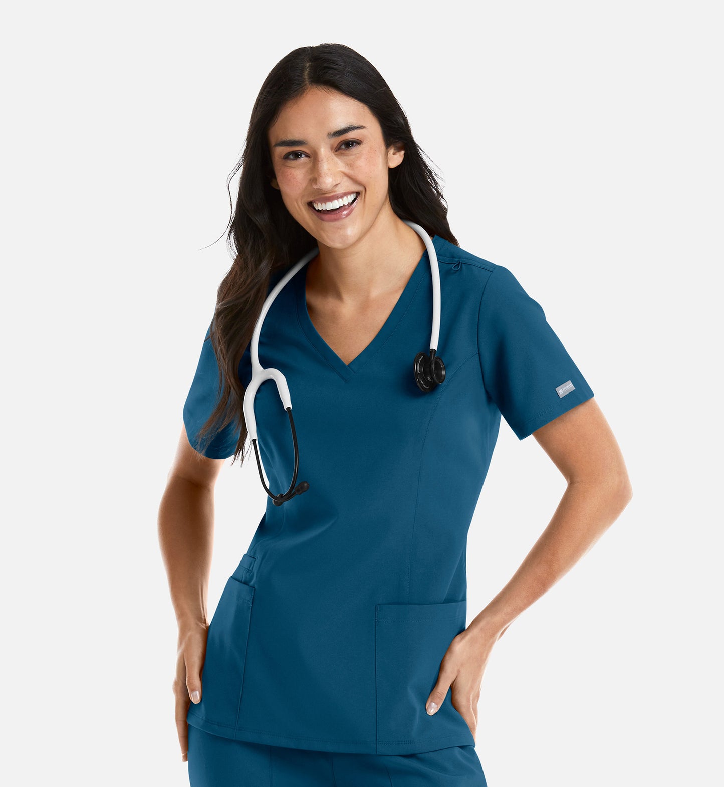 Womens Double V-Neck Top