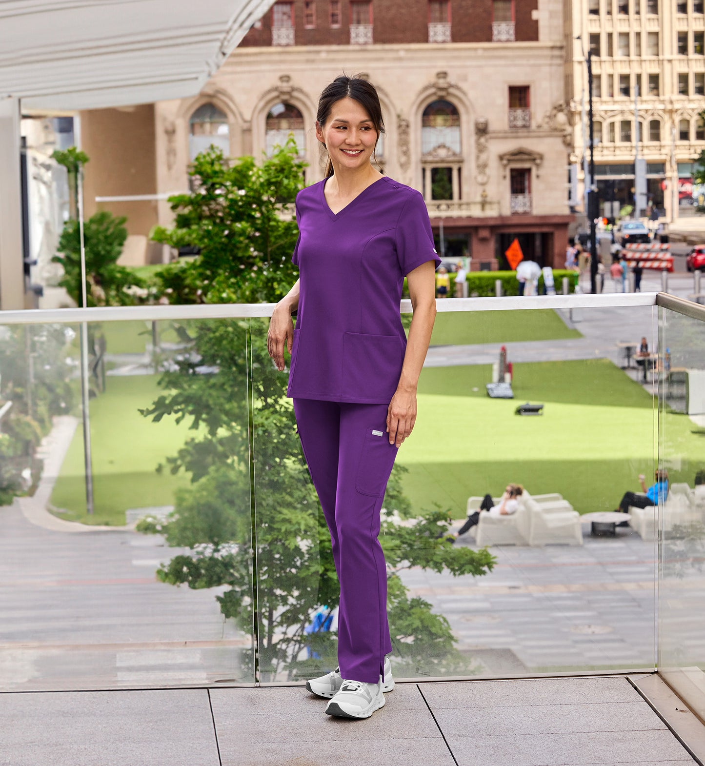 Womens Double V-Neck Top