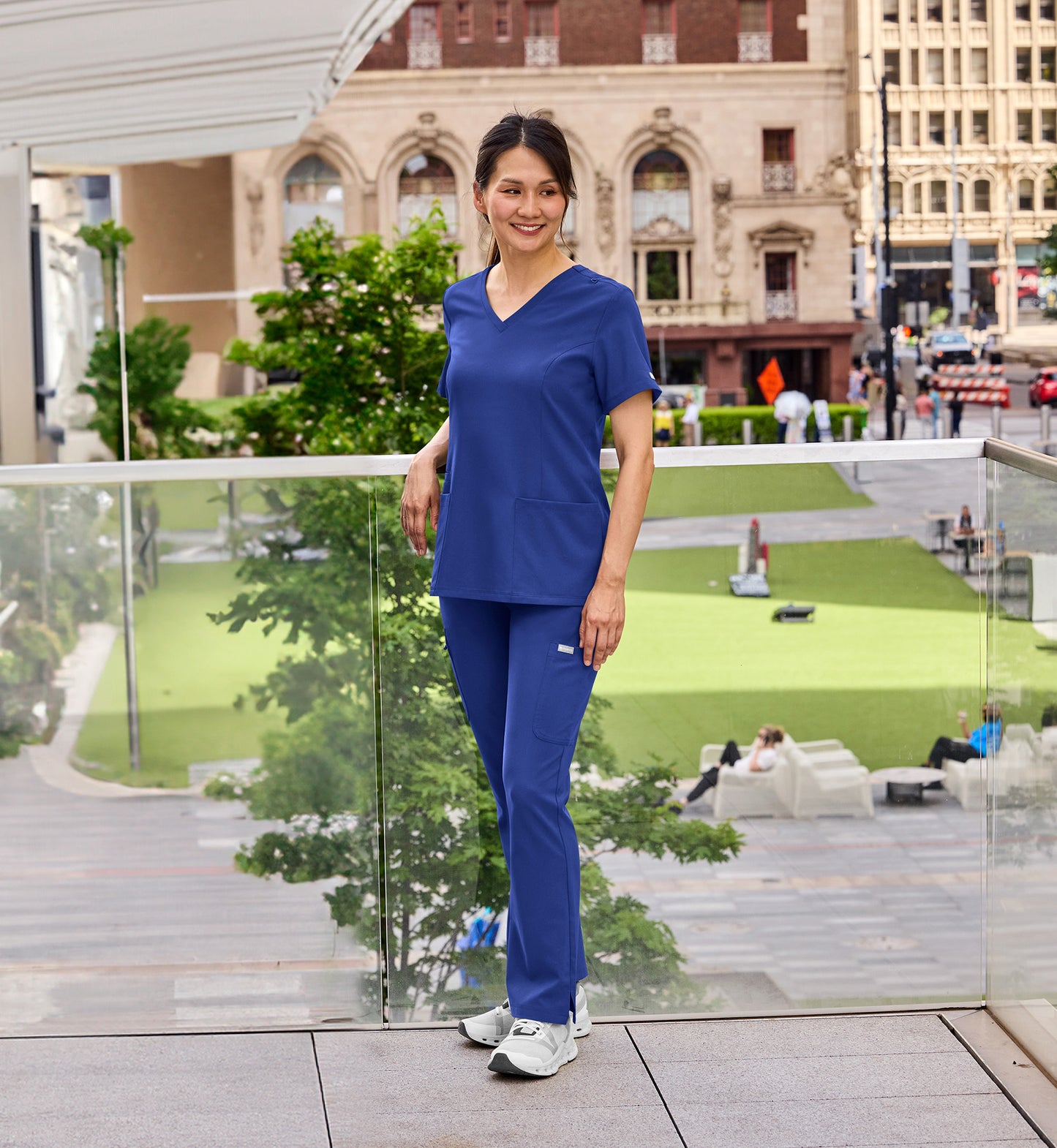 Womens Double V-Neck Top