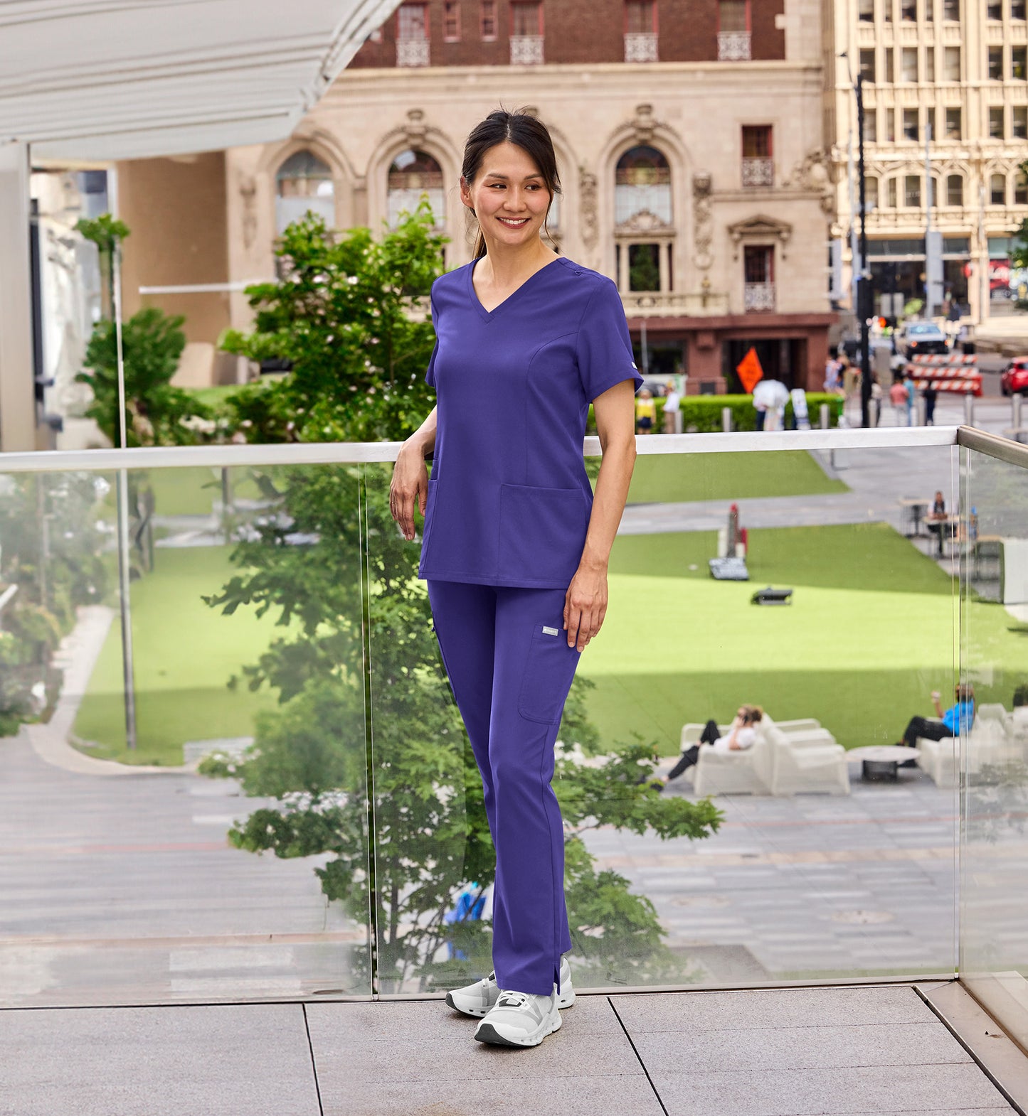 Womens Double V-Neck Top