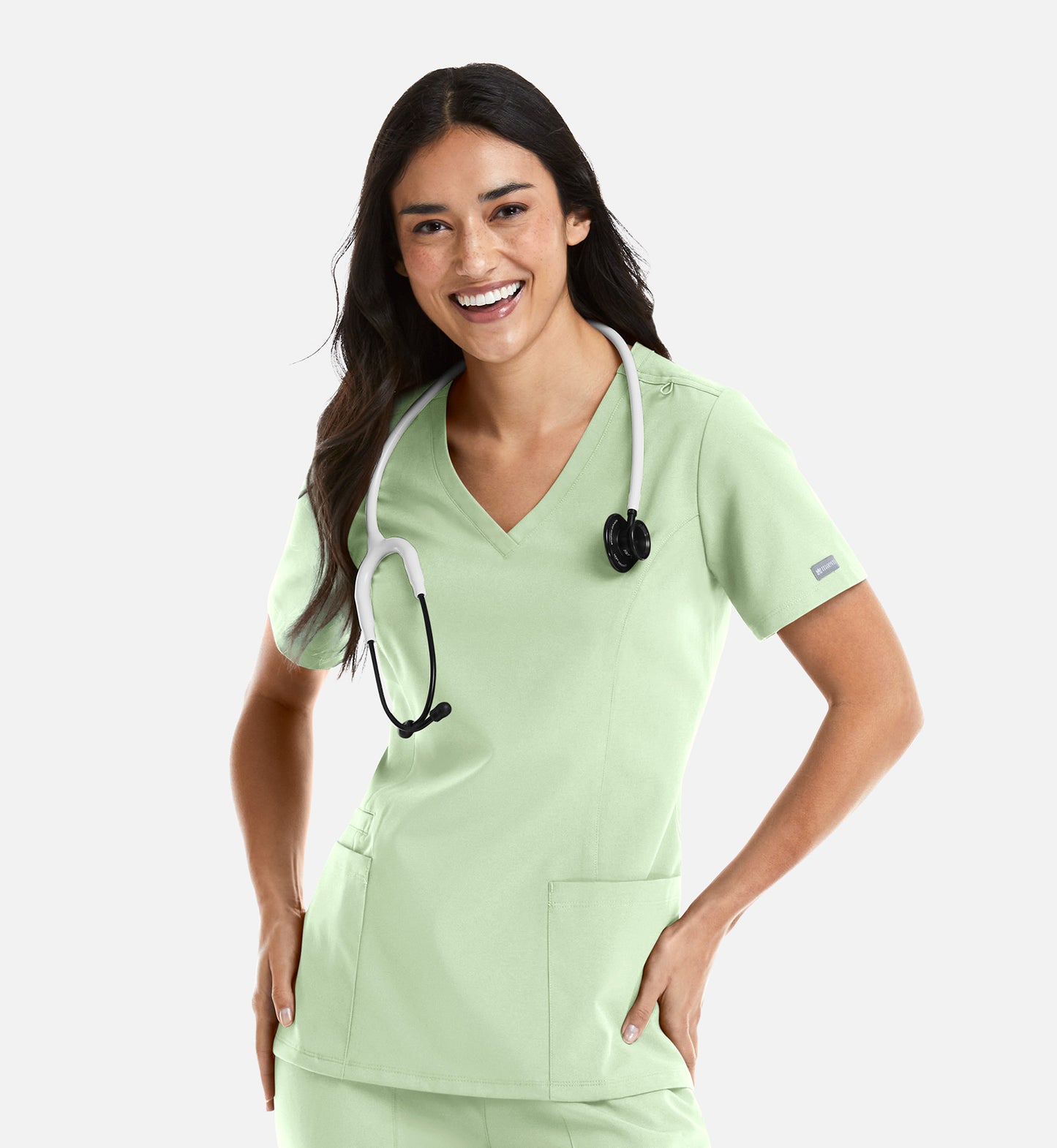 Womens Double V-Neck Top