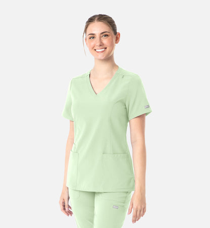 Womens Double V-Neck Top