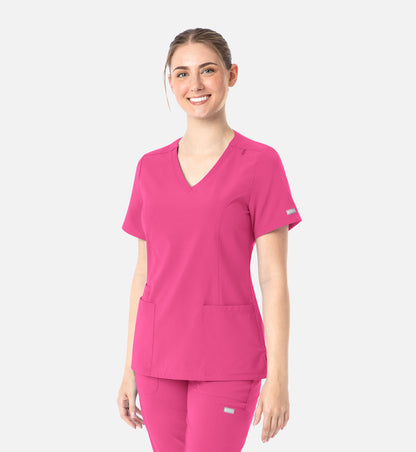 Womens Double V-Neck Top