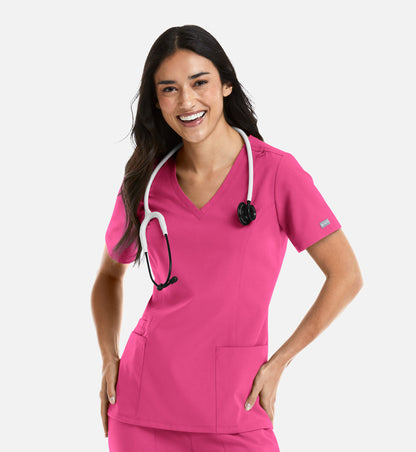 Womens Double V-Neck Top