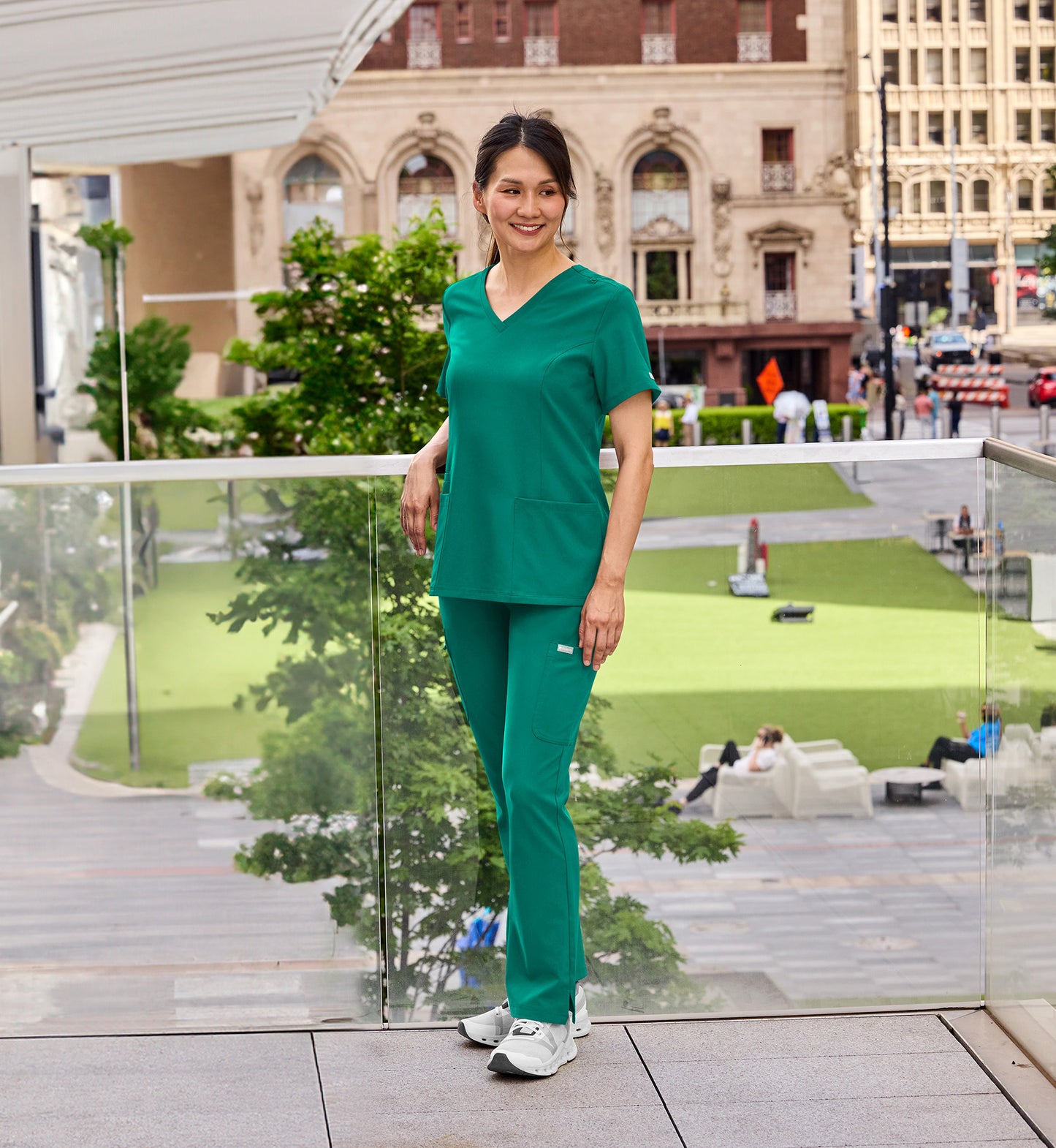 Womens Double V-Neck Top