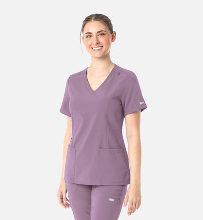 Womens Double V-Neck Top