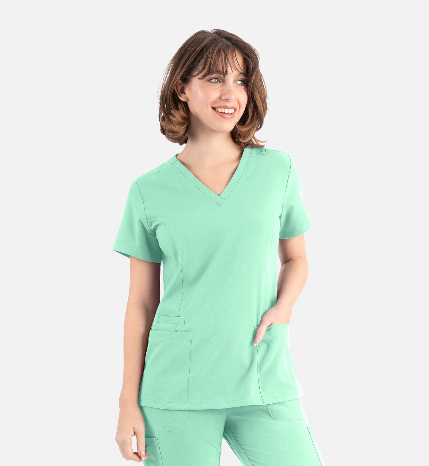 Womens Double V-Neck Top