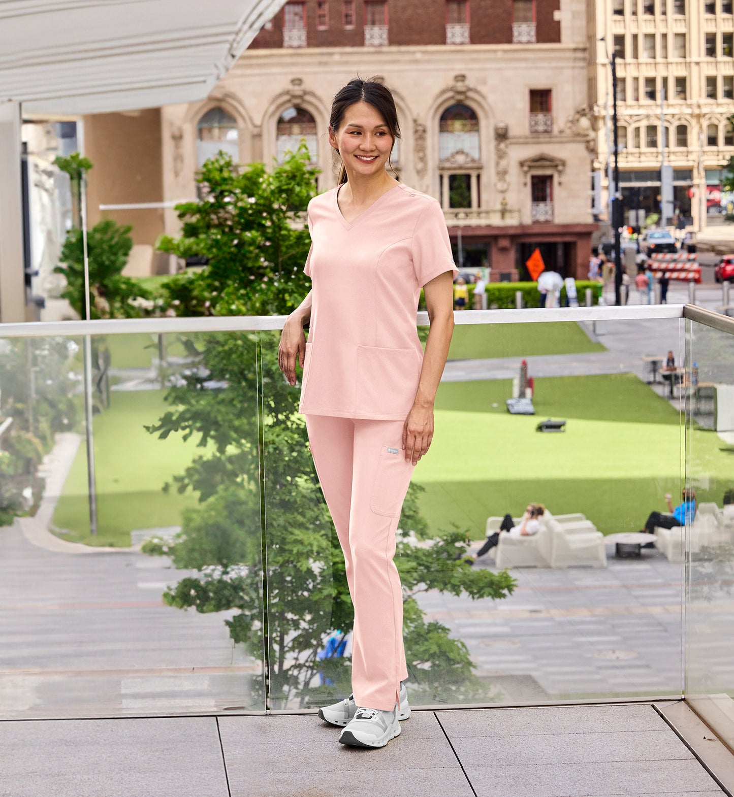 Womens Double V-Neck Top