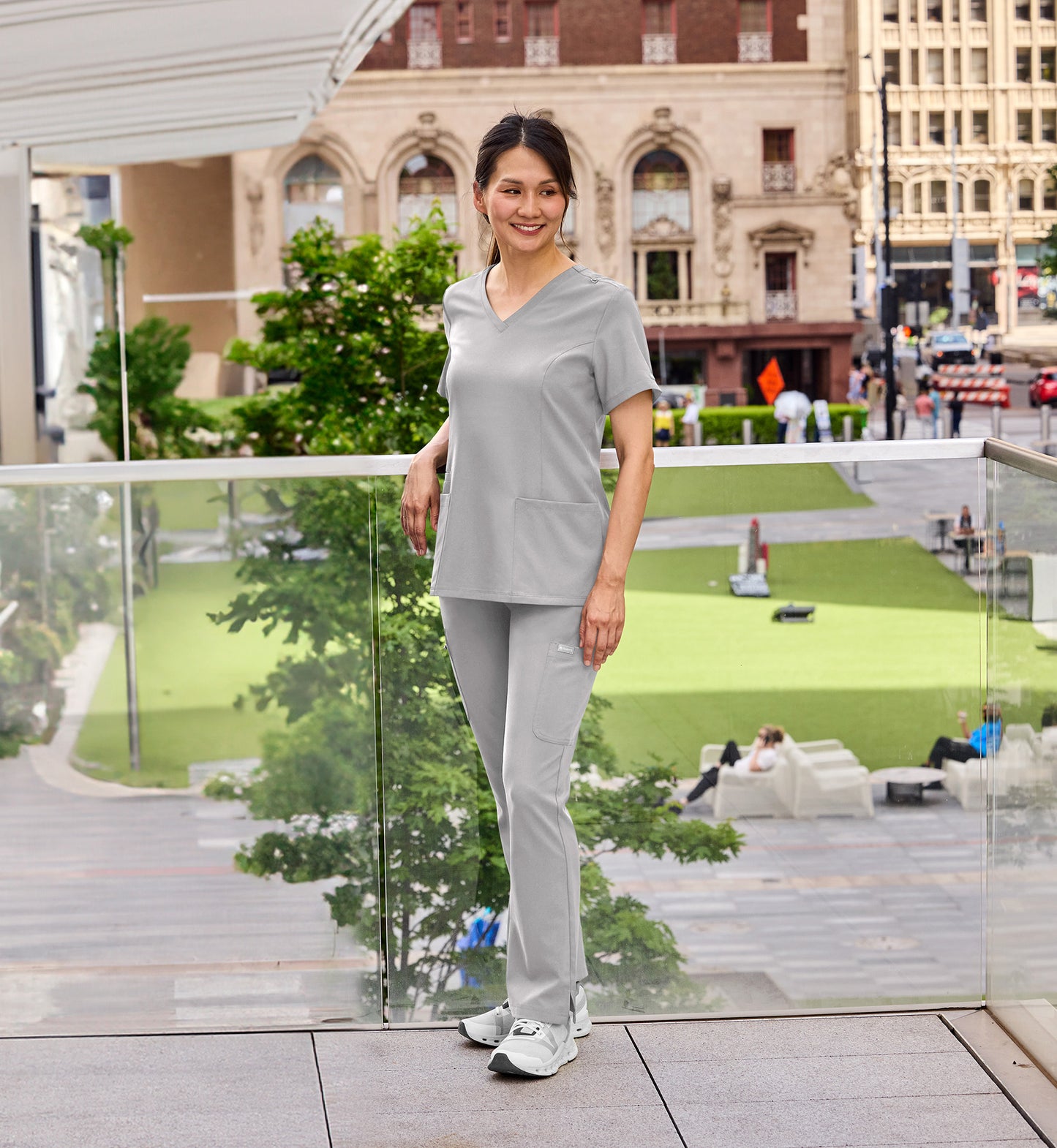 Womens Double V-Neck Top