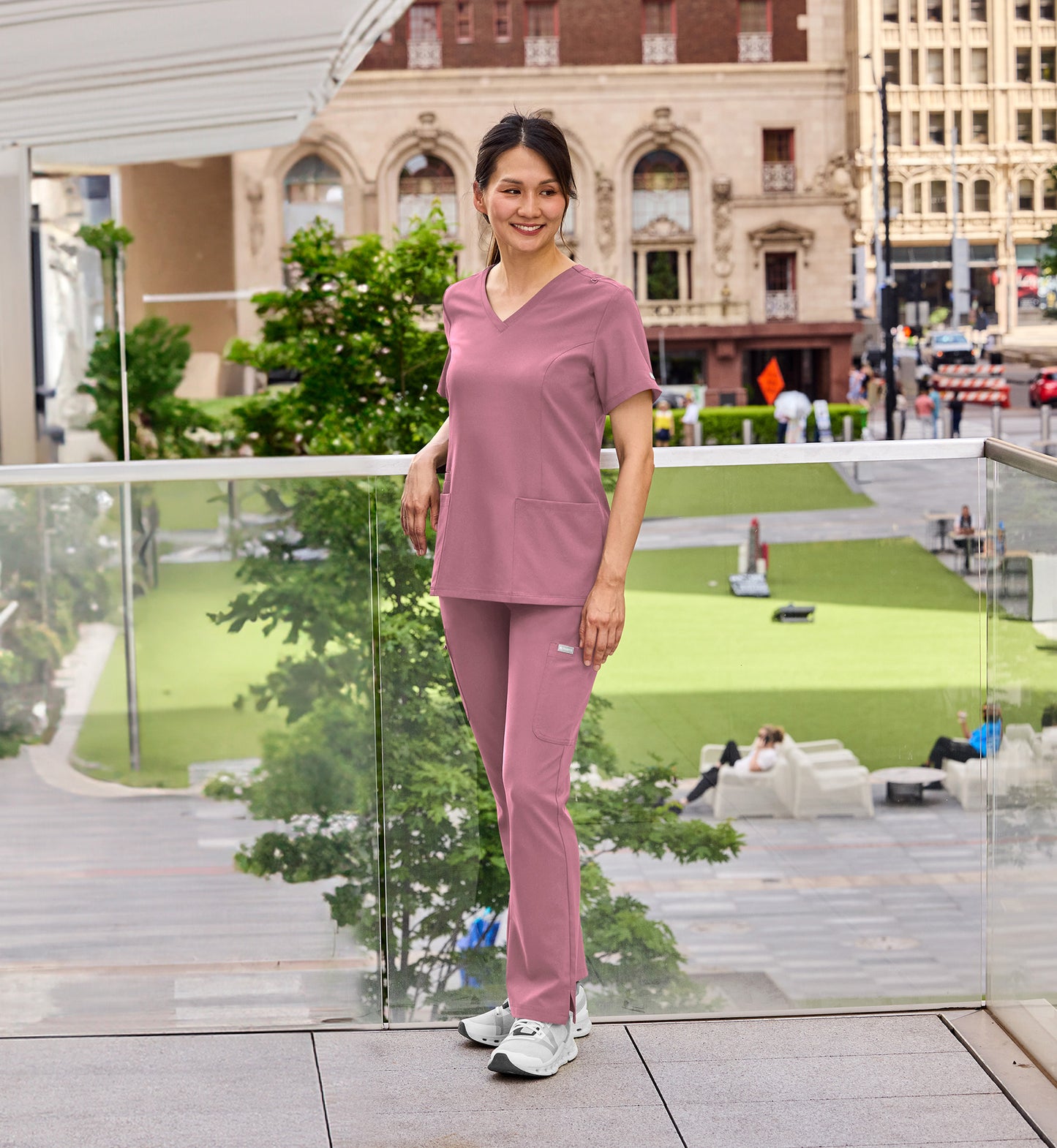 Womens Double V-Neck Top