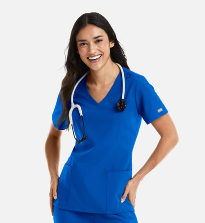 Womens Double V-Neck Top