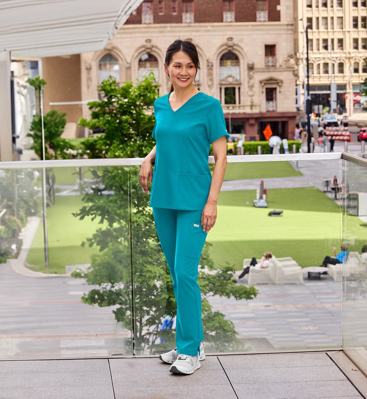 Womens Double V-Neck Top