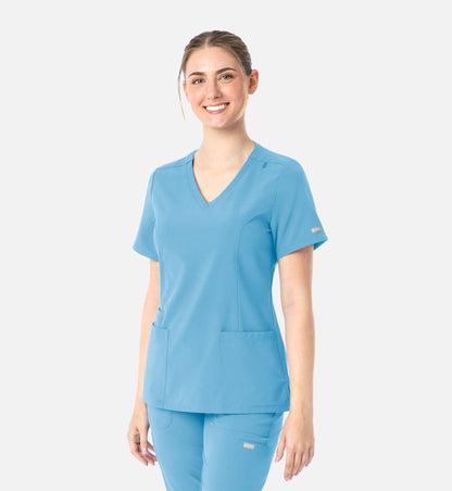 Womens Double V-Neck Top