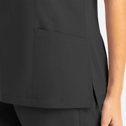 MAEVN WOMEN’S MOCK WRAP TOP 5002 (CORE COLORS)