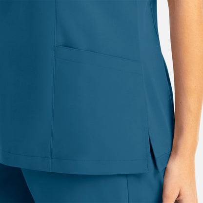 MAEVN WOMEN’S MOCK WRAP TOP 5002 ( FALL COLORS)