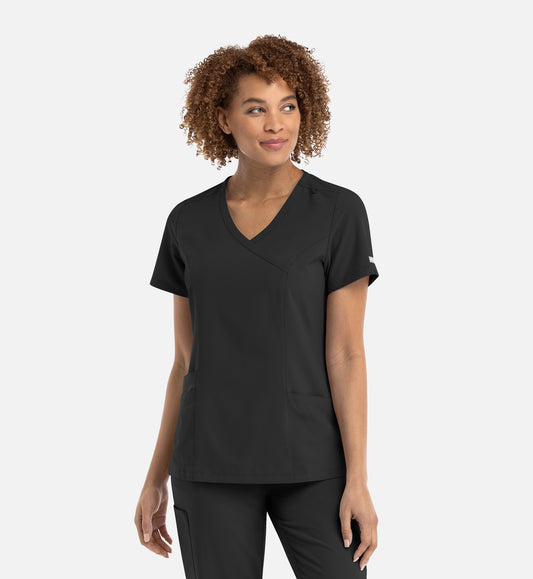 Women Maevn Momentum Mock Wrap Top 5002