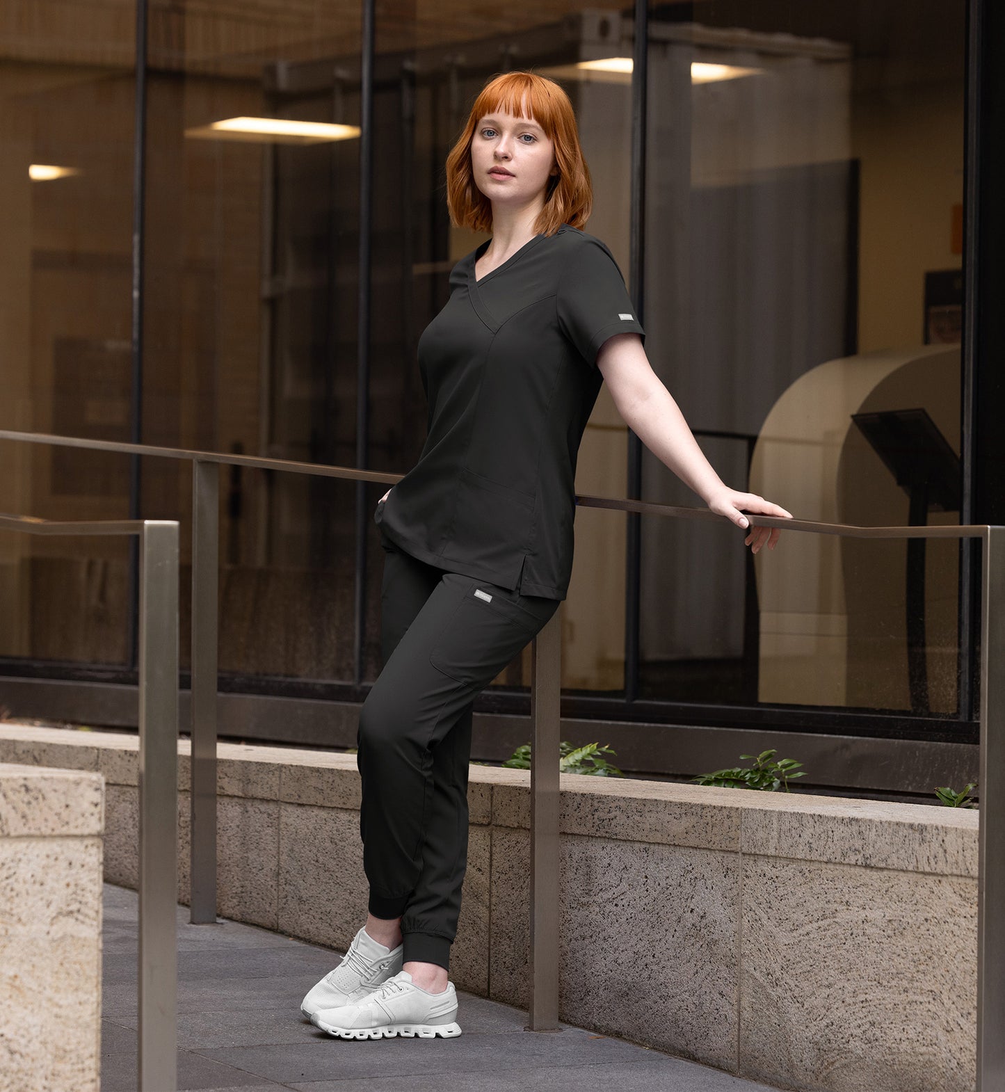 Women Maevn Momentum Mock Wrap Top 5002