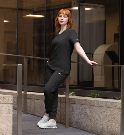 Women Maevn Momentum Mock Wrap Top 5002