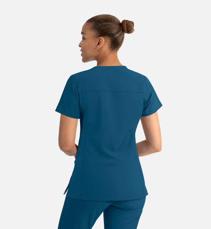 Women Maevn Momentum Mock Wrap Top 5002