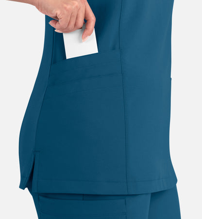 Women Maevn Momentum Mock Wrap Top 5002