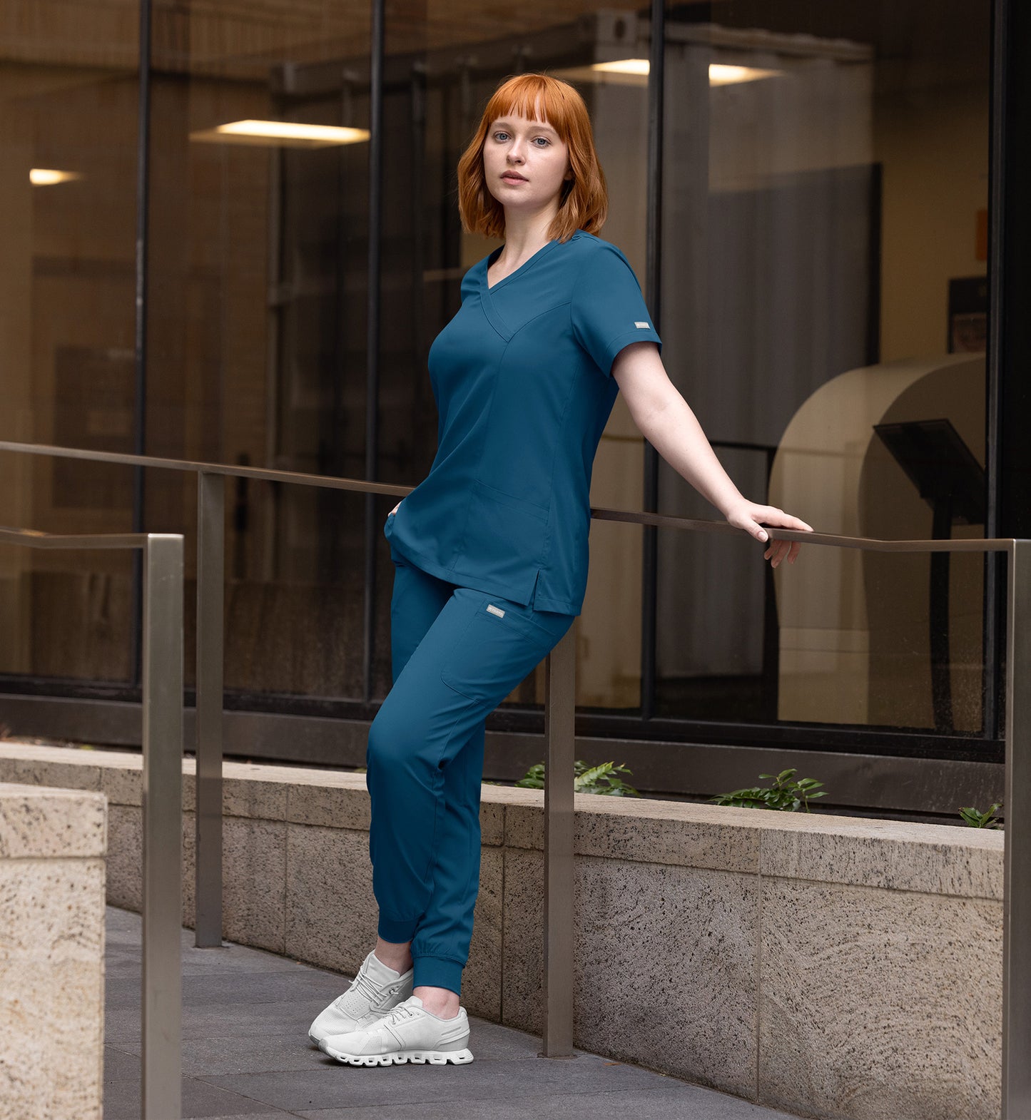 Women Maevn Momentum Mock Wrap Top 5002