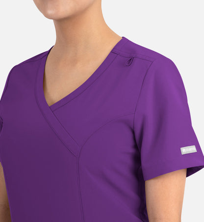 Women Maevn Momentum Mock Wrap Top 5002