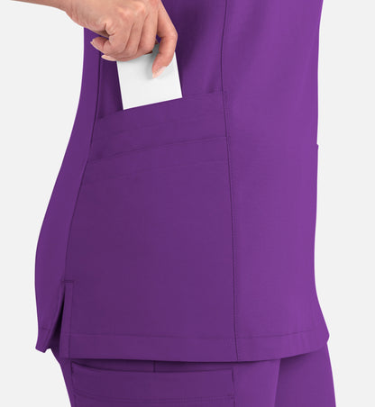 Women Maevn Momentum Mock Wrap Top 5002