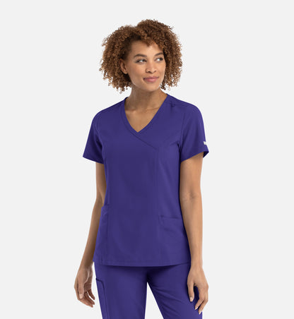 Women Maevn Momentum Mock Wrap Top 5002