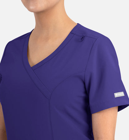 Women Maevn Momentum Mock Wrap Top 5002