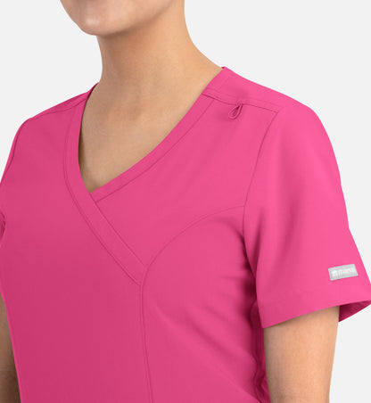 Women Maevn Momentum Mock Wrap Top 5002