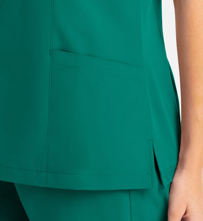 Women Maevn Momentum Mock Wrap Top 5002