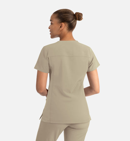 Women Maevn Momentum Mock Wrap Top 5002