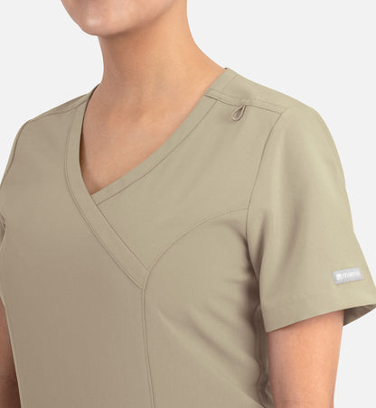 Women Maevn Momentum Mock Wrap Top 5002