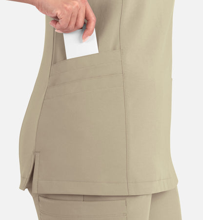 Women Maevn Momentum Mock Wrap Top 5002