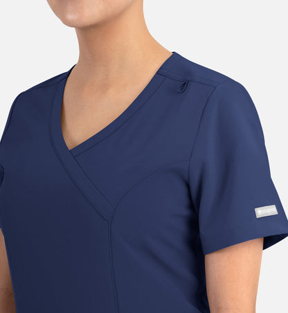 Women Maevn Momentum Mock Wrap Top 5002