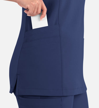 Women Maevn Momentum Mock Wrap Top 5002